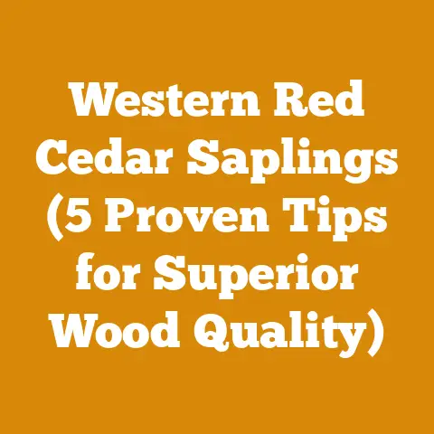 Western Red Cedar Saplings (5 Proven Tips for Superior Wood Quality)