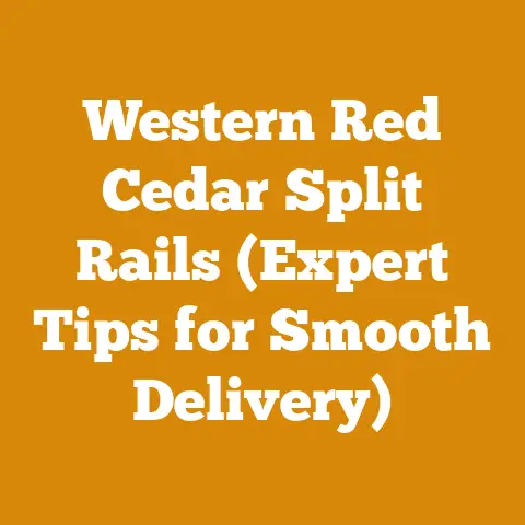 Western Red Cedar Split Rails (Expert Tips for Smooth Delivery)