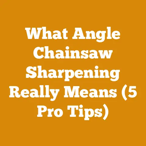 What Angle Chainsaw Sharpening Really Means (5 Pro Tips)