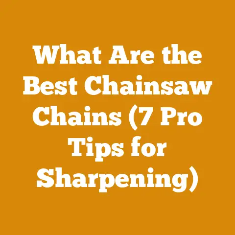 What Are the Best Chainsaw Chains (7 Pro Tips for Sharpening)