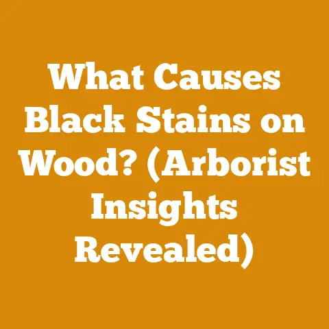 What Causes Black Stains on Wood? (Arborist Insights Revealed)