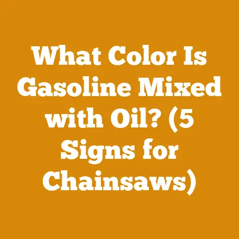 What Color Is Gasoline Mixed with Oil? (5 Signs for Chainsaws)