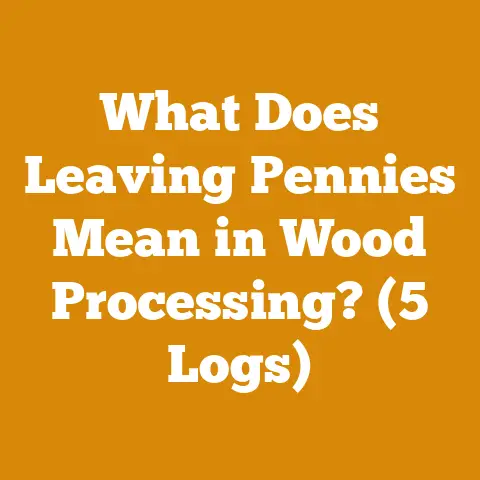 What Does Leaving Pennies Mean in Wood Processing? (5 Logs)