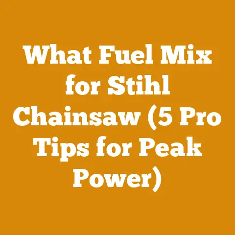 What Fuel Mix for Stihl Chainsaw (5 Pro Tips for Peak Power)