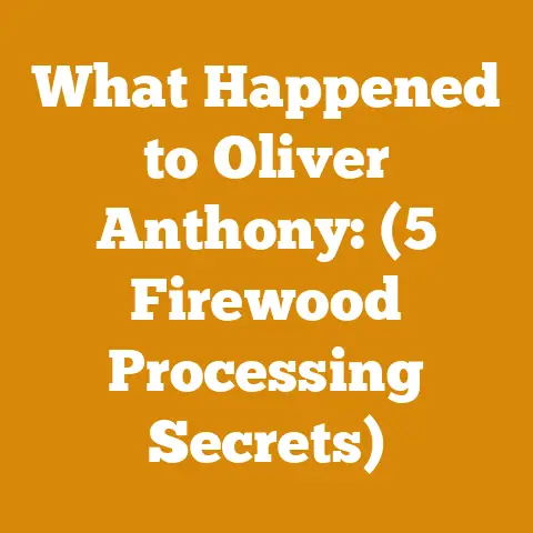 What Happened to Oliver Anthony: (5 Firewood Processing Secrets)