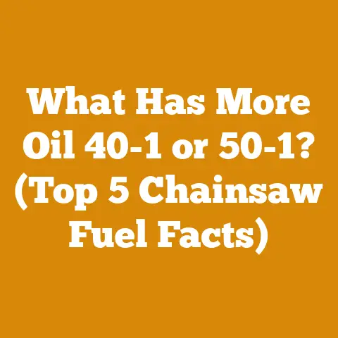 What Has More Oil 40-1 or 50-1? (Top 5 Chainsaw Fuel Facts)