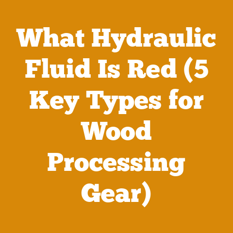 What Hydraulic Fluid Is Red (5 Key Types for Wood Processing Gear)