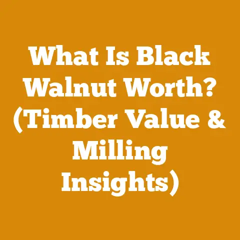 What Is Black Walnut Worth? (Timber Value & Milling Insights)