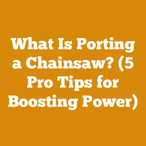 What Is Porting a Chainsaw? (5 Pro Tips for Boosting Power)