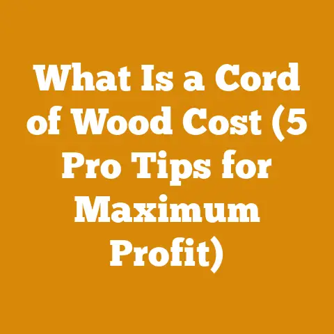 What Is a Cord of Wood Cost (5 Pro Tips for Maximum Profit)