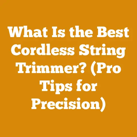 What Is the Best Cordless String Trimmer? (Pro Tips for Precision)