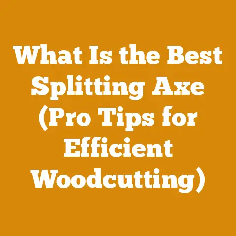 What Is the Best Splitting Axe (Pro Tips for Efficient Woodcutting)