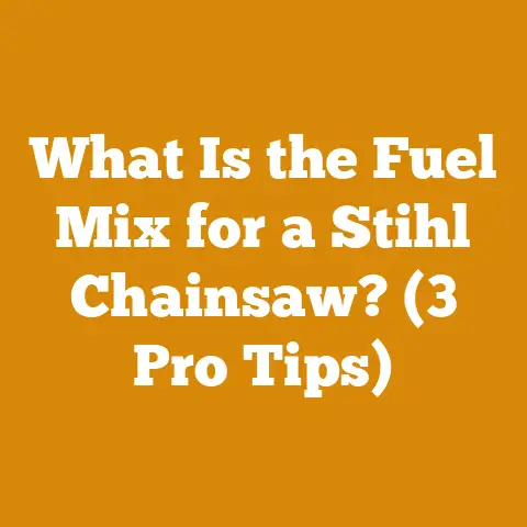 What Is the Fuel Mix for a Stihl Chainsaw? (3 Pro Tips)