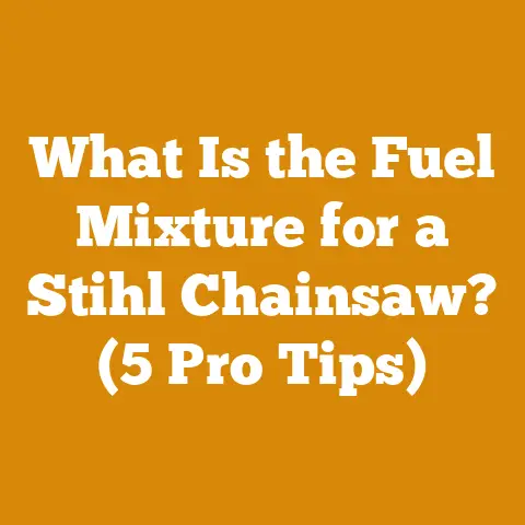 What Is the Fuel Mixture for a Stihl Chainsaw? (5 Pro Tips)