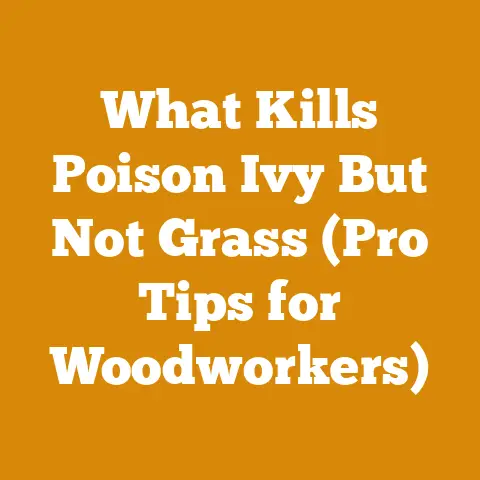 What Kills Poison Ivy But Not Grass (Pro Tips for Woodworkers)