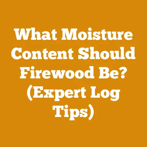What Moisture Content Should Firewood Be? (Expert Log Tips)