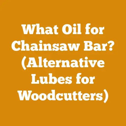 What Oil for Chainsaw Bar? (Alternative Lubes for Woodcutters)