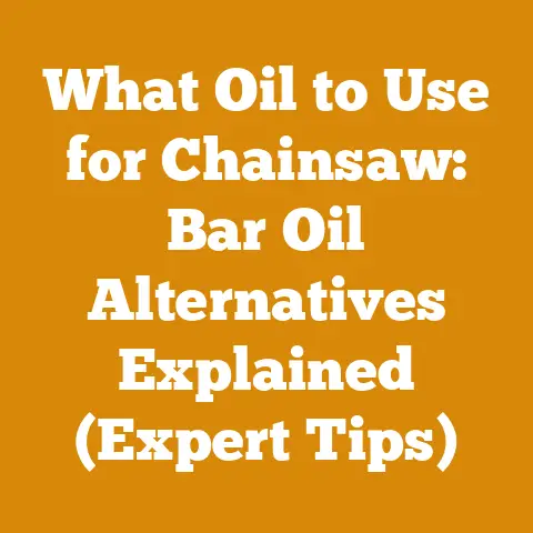 What Oil to Use for Chainsaw: Bar Oil Alternatives Explained (Expert Tips)