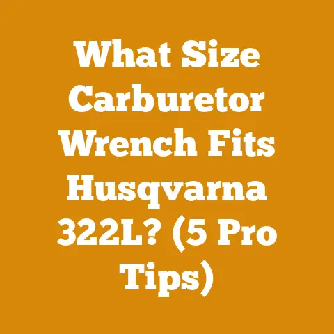 What Size Carburetor Wrench Fits Husqvarna 322L? (5 Pro Tips)