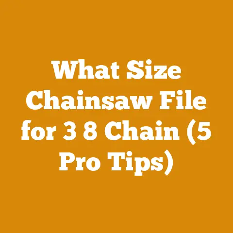 What Size Chainsaw File for 3 8 Chain (5 Pro Tips)