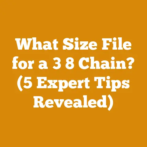 What Size File for a 3 8 Chain? (5 Expert Tips Revealed)