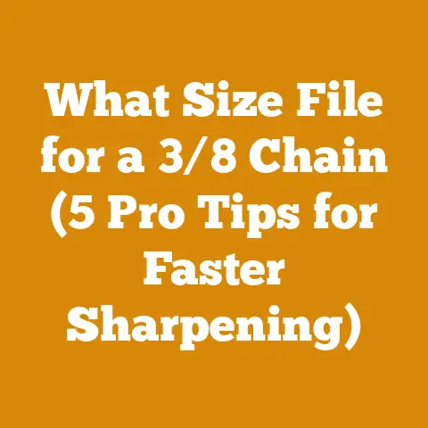 What Size File for a 3/8 Chain (5 Pro Tips for Faster Sharpening)