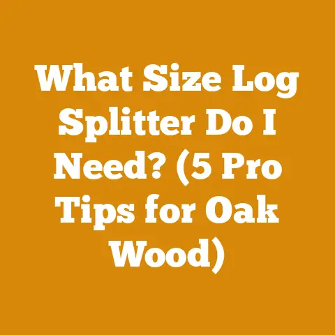 What Size Log Splitter Do I Need? (5 Pro Tips for Oak Wood)