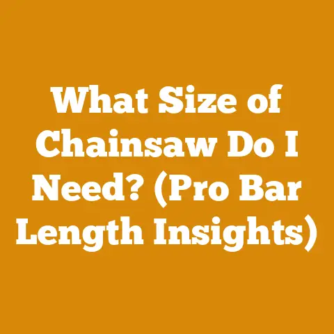 What Size of Chainsaw Do I Need? (Pro Bar Length Insights)