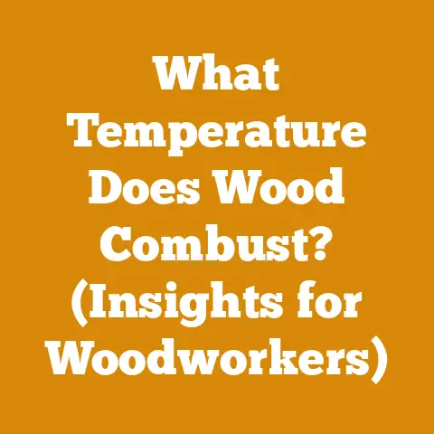 What Temperature Does Wood Combust? (Insights for Woodworkers)