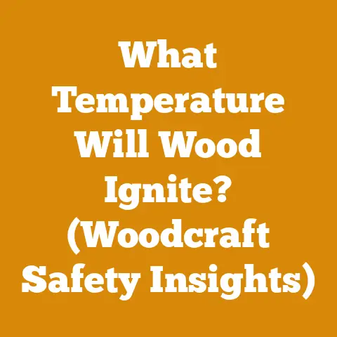 What Temperature Will Wood Ignite? (Woodcraft Safety Insights)