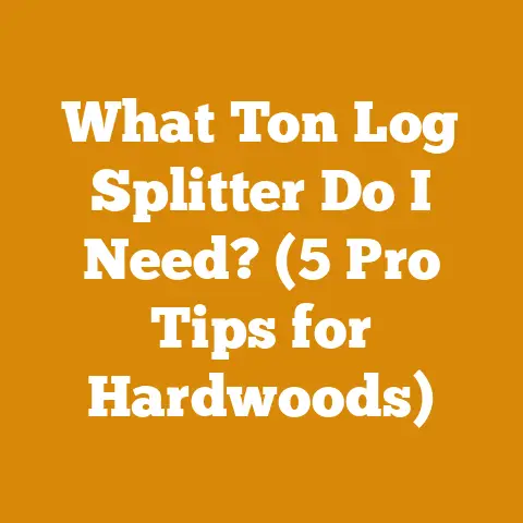 What Ton Log Splitter Do I Need? (5 Pro Tips for Hardwoods)