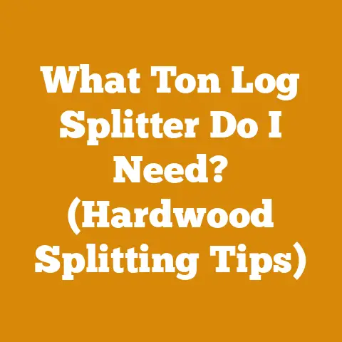 What Ton Log Splitter Do I Need? (Hardwood Splitting Tips)