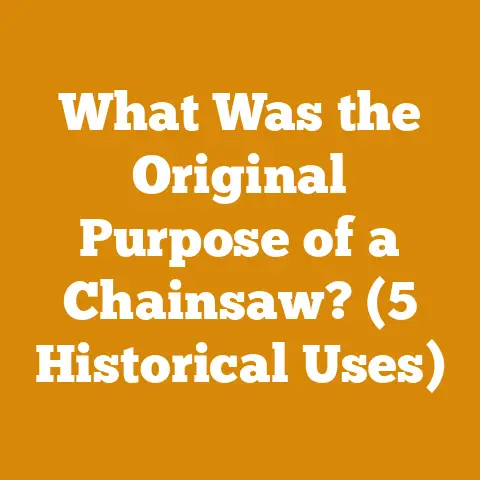 What Was the Original Purpose of a Chainsaw? (5 Historical Uses)
