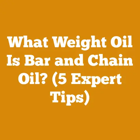 What Weight Oil Is Bar and Chain Oil? (5 Expert Tips)