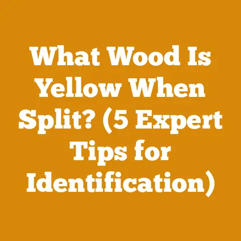 What Wood Is Yellow When Split? (5 Expert Tips for Identification)