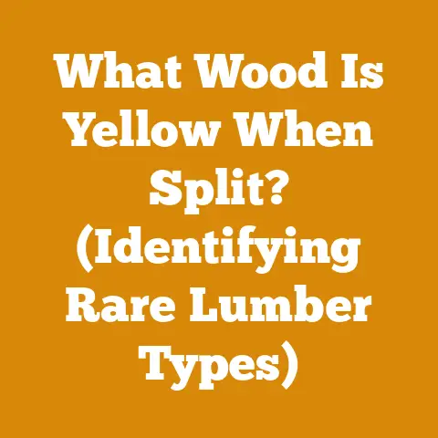 What Wood Is Yellow When Split? (Identifying Rare Lumber Types)