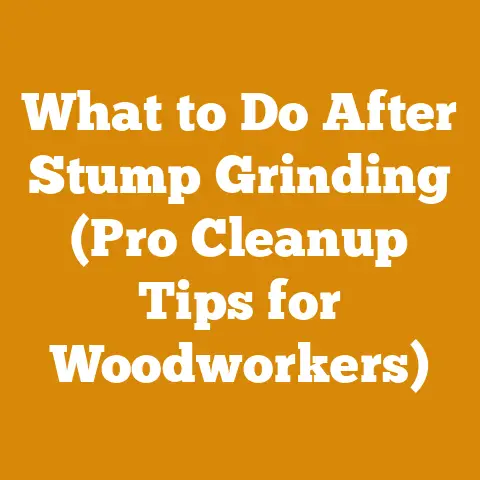 What to Do After Stump Grinding (Pro Cleanup Tips for Woodworkers)