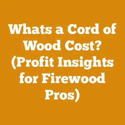 Whats a Cord of Wood Cost? (Profit Insights for Firewood Pros)