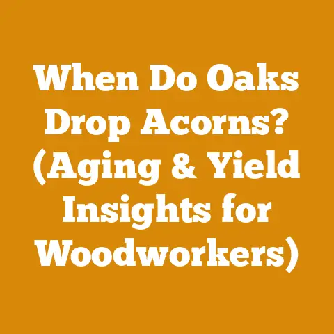 When Do Oaks Drop Acorns? (Aging & Yield Insights for Woodworkers)