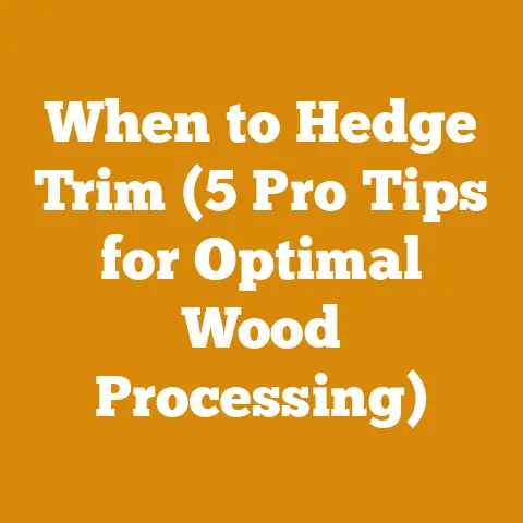 When to Hedge Trim (5 Pro Tips for Optimal Wood Processing)