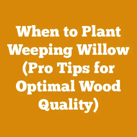 When to Plant Weeping Willow (Pro Tips for Optimal Wood Quality)