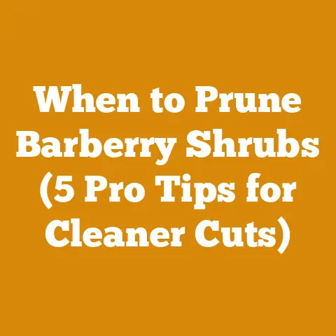When to Prune Barberry Shrubs (5 Pro Tips for Cleaner Cuts)