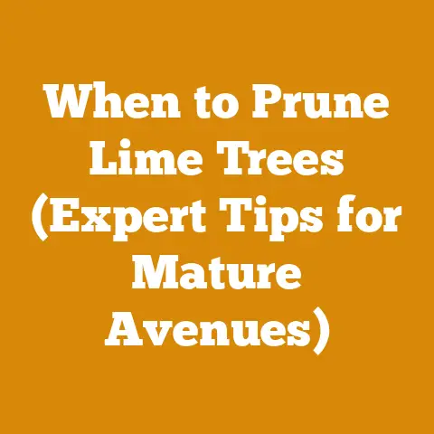 When to Prune Lime Trees (Expert Tips for Mature Avenues)