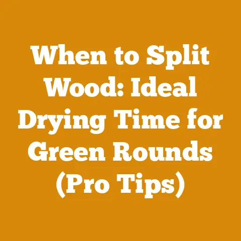 When to Split Wood: Ideal Drying Time for Green Rounds (Pro Tips)