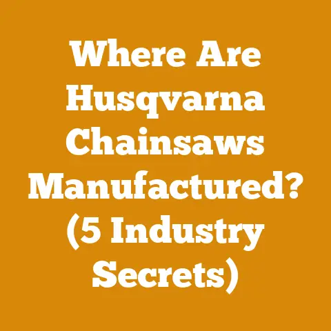 Where Are Husqvarna Chainsaws Manufactured? (5 Industry Secrets)