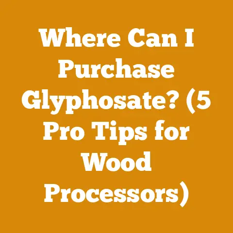 Where Can I Purchase Glyphosate? (5 Pro Tips for Wood Processors)
