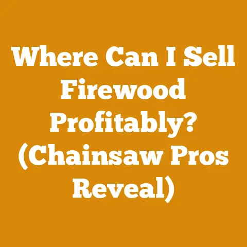 Where Can I Sell Firewood Profitably? (Chainsaw Pros Reveal)