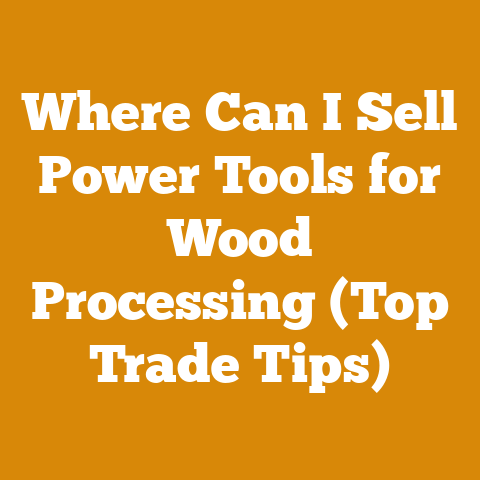 Where Can I Sell Power Tools for Wood Processing (Top Trade Tips)