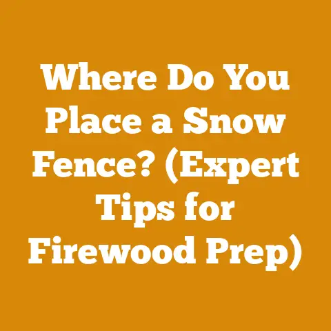Where Do You Place a Snow Fence? (Expert Tips for Firewood Prep)