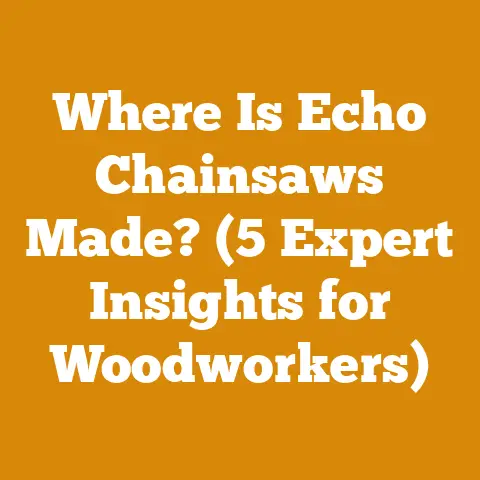 Where Is Echo Chainsaws Made? (5 Expert Insights for Woodworkers)